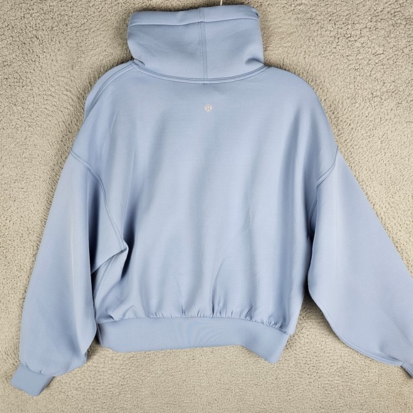Lululemon Full Flourish Pullover Sweatshirt Womens 8 Stretch Funnel Neck LW3IB3S - Picture 2 of 9